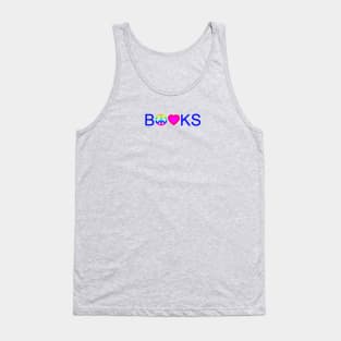 Peace, Love, and Books Tank Top